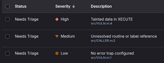 mHawk SAST report in GitLab